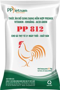 PP 812 - Thức ăn bổ sung protein, vitamin và khoáng cho gà thịt từ 29nt - XB