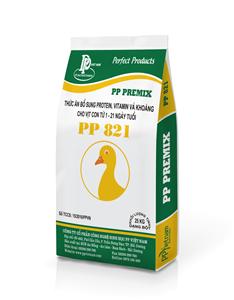 PP 821 - Thức ăn bổ sung protein, vitamin và khoáng cho ngan, vịt thịt từ 1 - 21 ngày tuổi